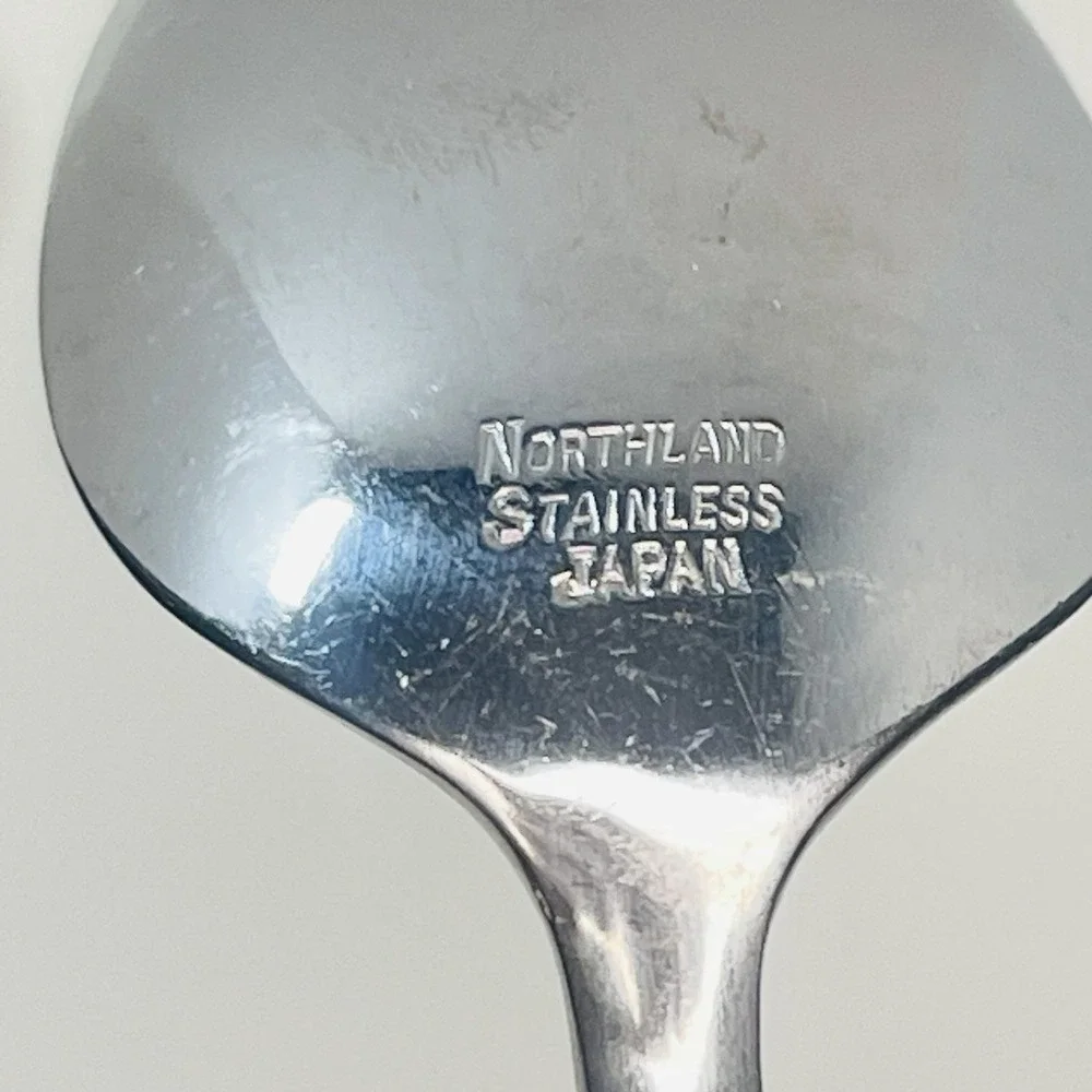 Oneida Northland NAPA VALLEY Stainless Teaspoons Brown Handle‎ Set Lot of 6